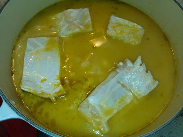 Judías blancas con bacalao - Preparación paso 6