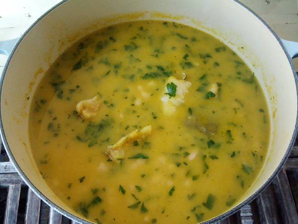 Judías blancas con bacalao - Preparación paso 8