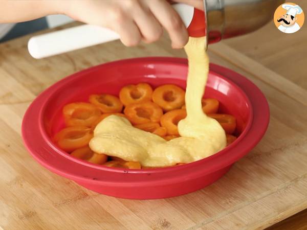 Bizcocho de albaricoque fácil y rápido - Preparación paso 5