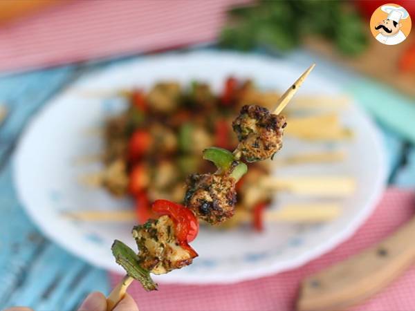 Brochetas de pollo y pimiento - Preparación paso 5