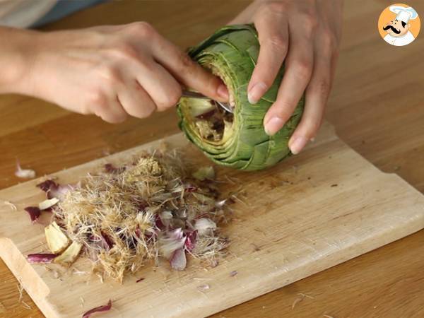 Alcachofas al horno con parmesano - Preparación paso 3