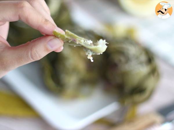 Alcachofas al horno con parmesano - Preparación paso 9