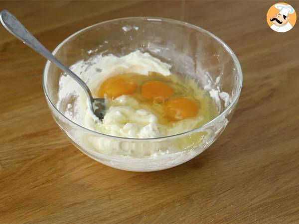 Bizcochitos albaricoque rellenos de mascarpone - Preparación paso 1