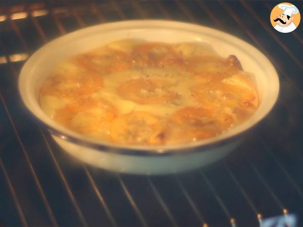 Gratinado de albaricoque y coco - Preparación paso 5