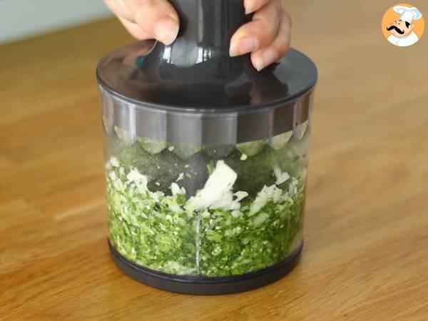 Tomates rellenos de carne y arroz - Preparación paso 2