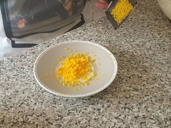 Pudin de bizcocho y melocotón - Preparación paso 2