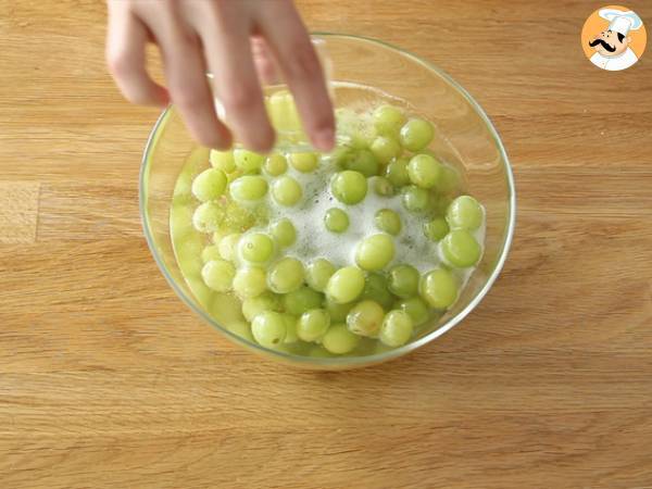 Uvas con prosecco - Preparación paso 2