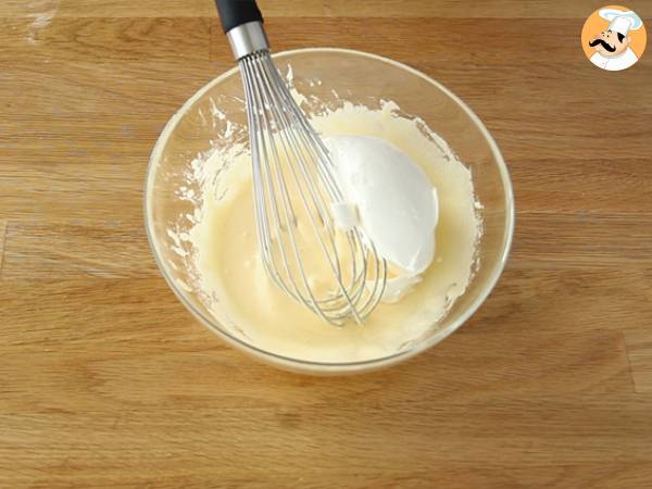 Tiramisú de frambuesas - Preparación paso 3