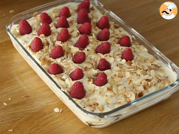 Tiramisú de frambuesas - Preparación paso 7