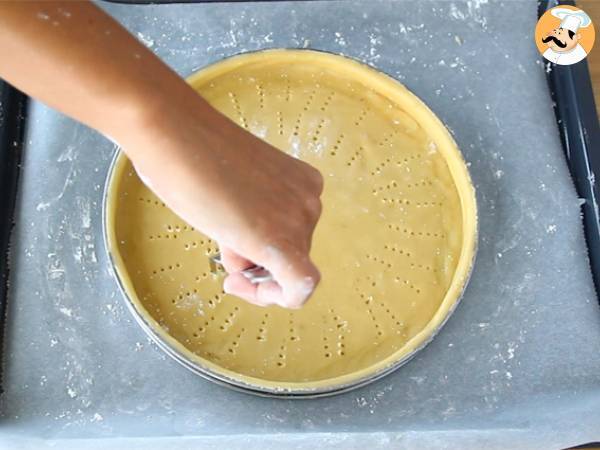 Tartaleta Francia, con arándanos y frambuesas - Preparación paso 1