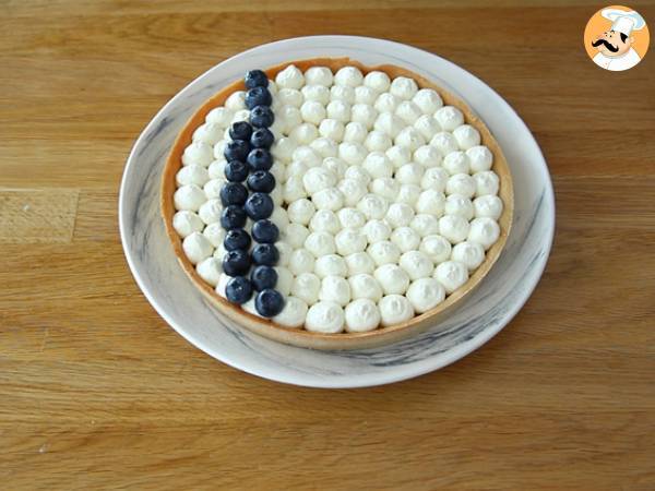 Tartaleta Francia, con arándanos y frambuesas - Preparación paso 6