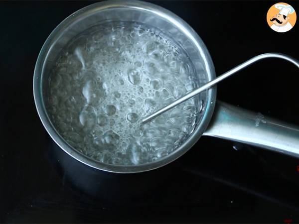 Helado de turrón duro casero - Preparación paso 1