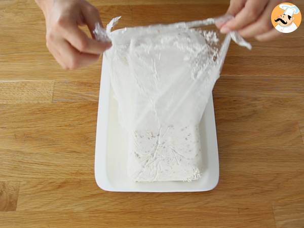 Helado de turrón duro casero - Preparación paso 9