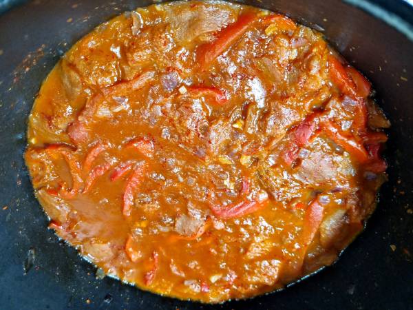 Bacalao a la vizcaína (cocina vasca) - Preparación paso 8