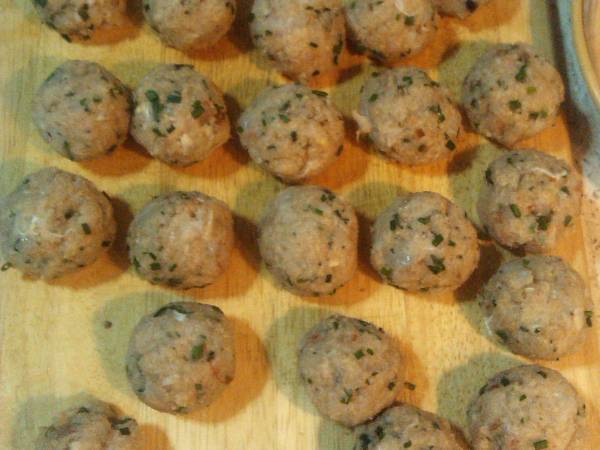Albóndigas de merluza y gambas - Preparación paso 5