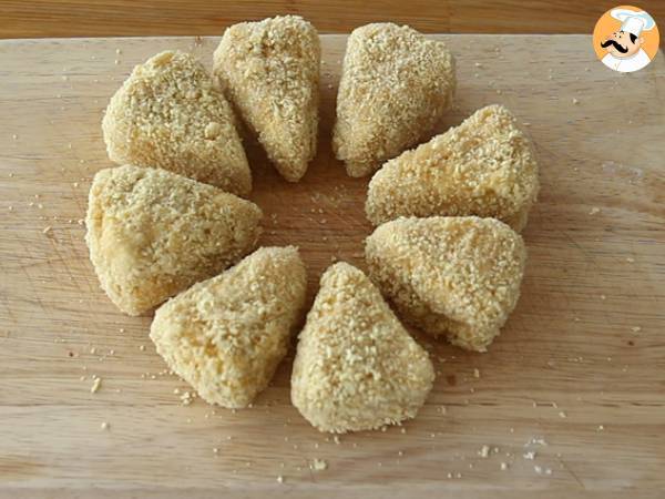 Camembert empanado, cremoso y crujiente - Preparación paso 4