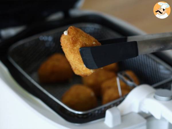 Camembert empanado, cremoso y crujiente - Preparación paso 5