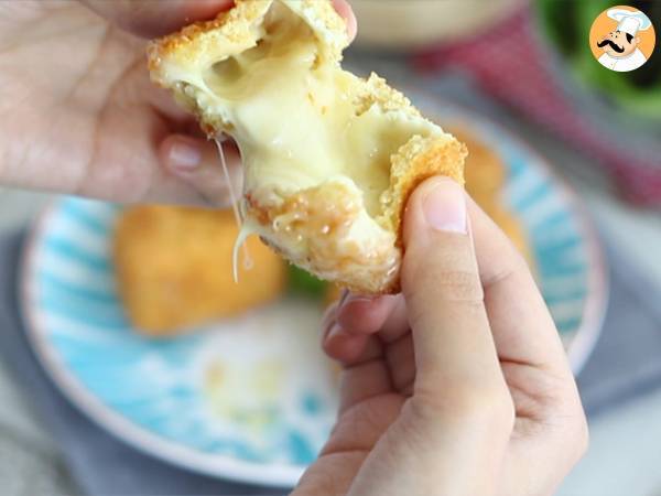 Camembert empanado, cremoso y crujiente - Preparación paso 6