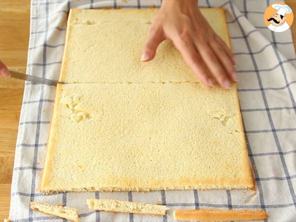 Tronco de mango y frambuesa - Preparación paso 8