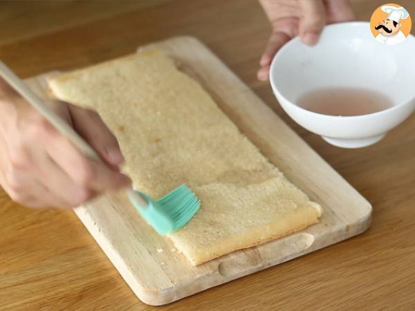 Tronco de mango y frambuesa - Preparación paso 18