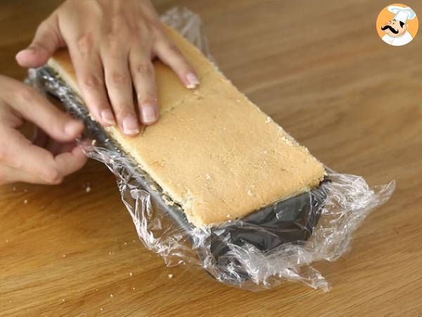 Tronco de mango y frambuesa - Preparación paso 19