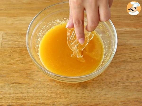 Tronco de mango y frambuesa - Preparación paso 20