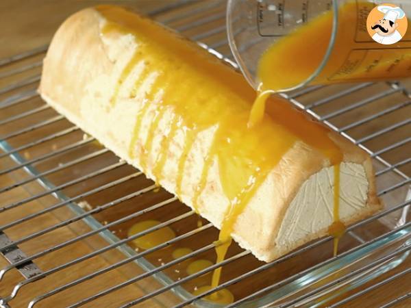 Tronco de mango y frambuesa - Preparación paso 22