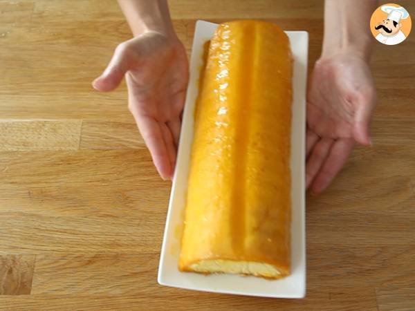 Tronco de mango y frambuesa - Preparación paso 23