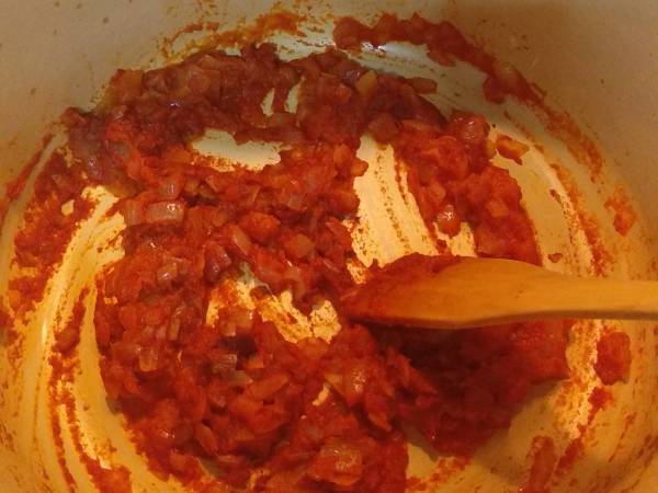 Olla gitana {Potaje tradicional murciano de legumbres y verduras} - Preparación paso 6