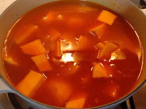 Olla gitana {Potaje tradicional murciano de legumbres y verduras} - Preparación paso 8