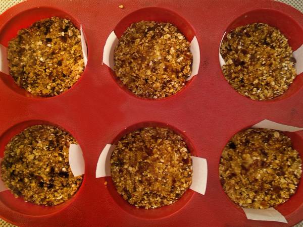 Tartaletas veganas de arándanos heladas (sin horno) - Preparación paso 4