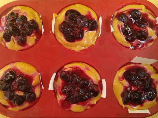 Tartaletas veganas de arándanos heladas (sin horno) - Preparación paso 9