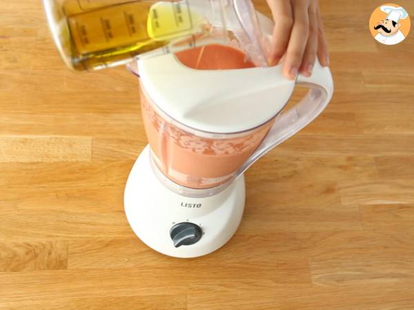 Salmorejo cordobés casero - Preparación paso 4