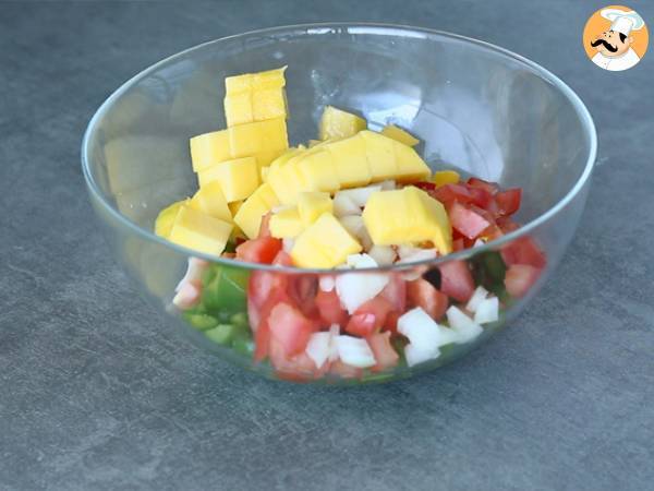 Ceviche de bacalao - Preparación paso 3