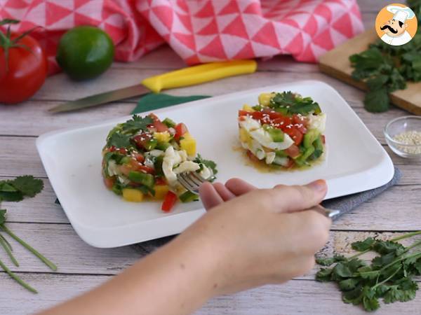 Ceviche de bacalao - Preparación paso 6