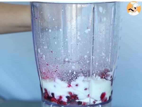 Lassi de frutos rojos - Preparación paso 1