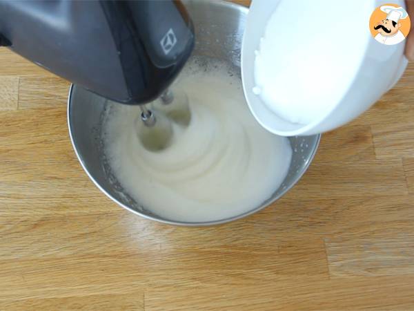 Pastel de coco tres leches brasileño - Preparación paso 1