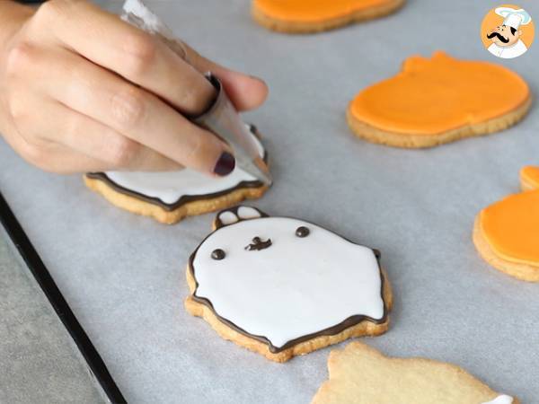 Galletas Halloween Molang - Preparación paso 9
