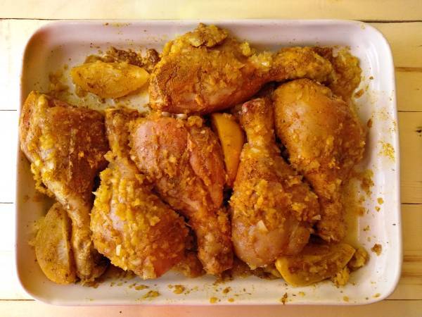 Tajine de pollo con limón confitado {receta tradicional marroquí} - Preparación paso 2