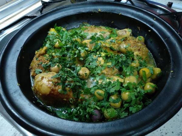 Tajine de pollo con limón confitado {receta tradicional marroquí} - Preparación paso 5