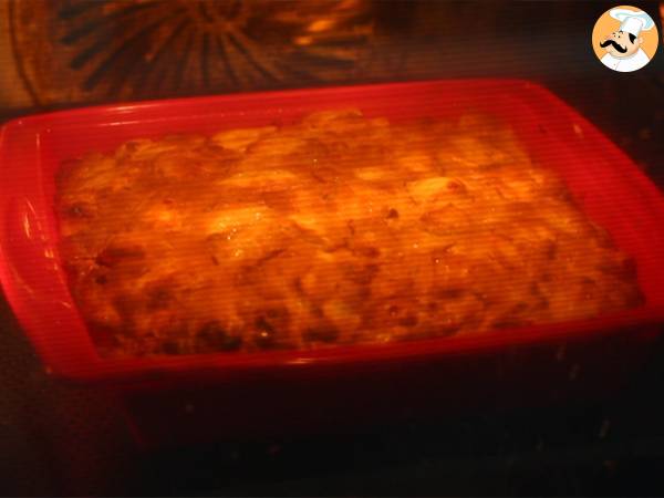 Bizcocho de manzana, nueces y canela - Preparación paso 5