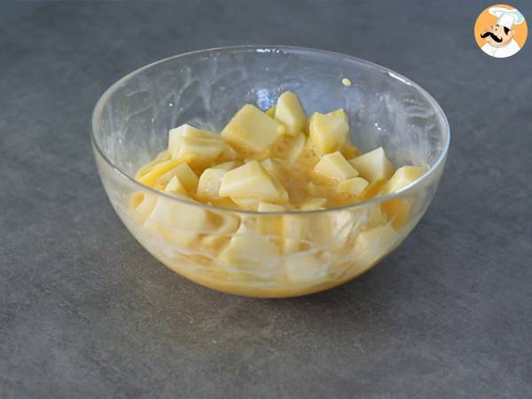Tortilla de patatas y queso al horno - Preparación paso 2