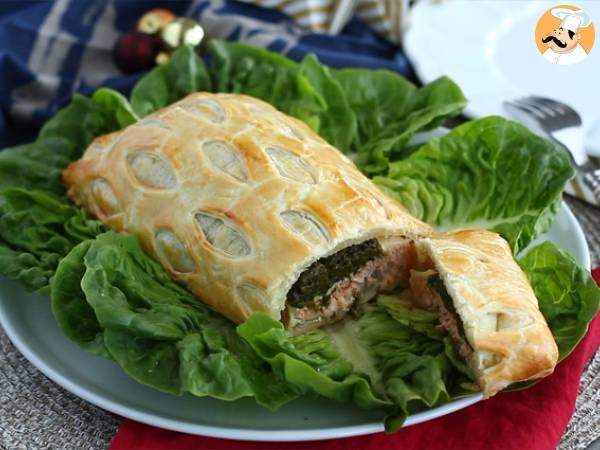 Salmón en costra con espinacas - Preparación paso 8