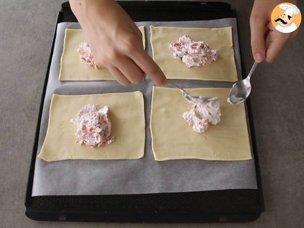 Empanadas de salmón ahumado y queso de cabra - Preparación paso 3