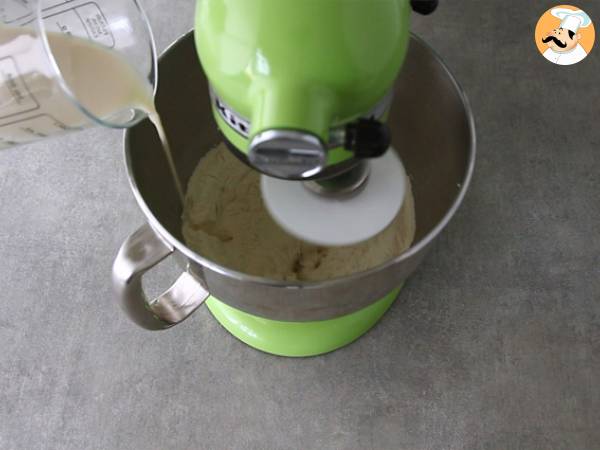 Panettone de chocolate (chocottone) - Preparación paso 1