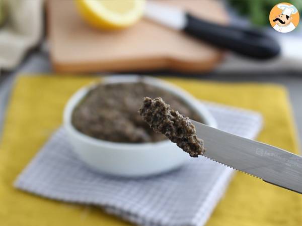 Tapenade rápida (paté de aceitunas negras) - Preparación paso 3