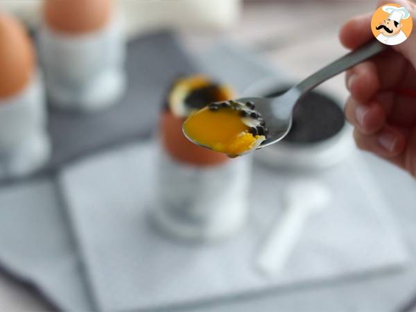 Huevo pasado por agua con caviar - Preparación paso 3