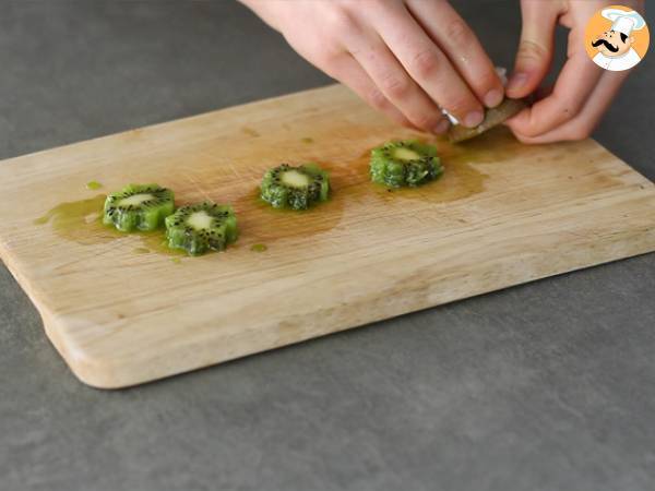 Pudin de chia y kiwi - Preparación paso 2