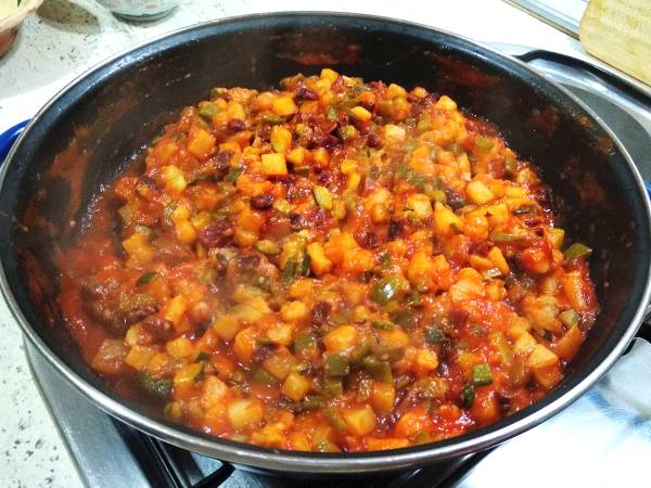 Pisto gallego - Preparación paso 7