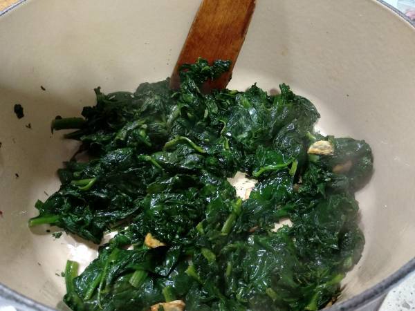 Garbanzos con espinacas (una tapa tradicional en Andalucía) - Preparación paso 10